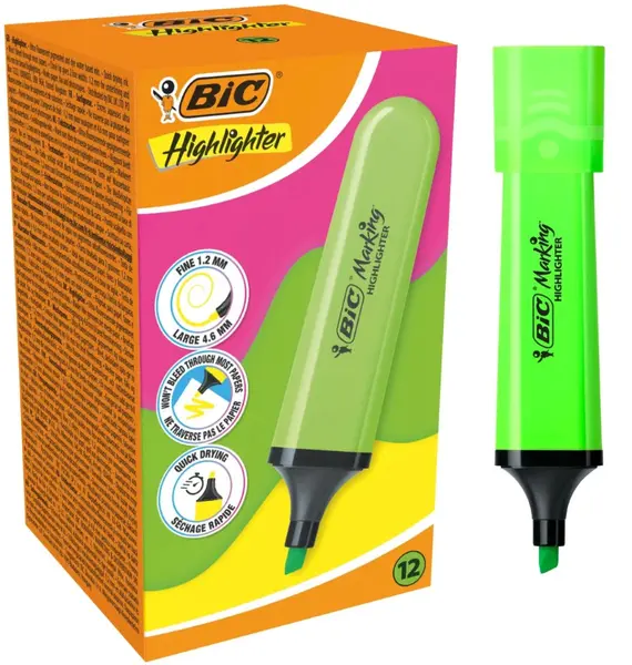 Textmarker Bic - engros