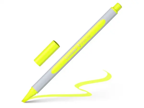 Textmarker Schneider Shine-UP,varf tip dalta, grosime de scriere 1- si 4 mm, 4 culori