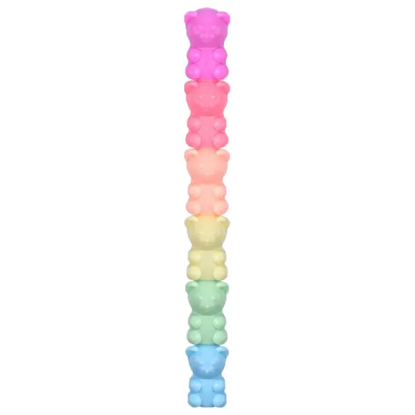 Textmarkere culori pastelate model ursulet,5 culori set