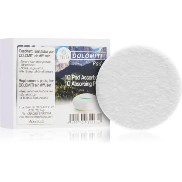 THD Dolomiti Air Absorbing Pads rezervă pentru difuzorul electric Dolomiti Air Portable 10 buc