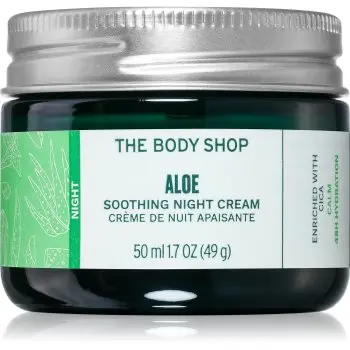 The Body Shop Aloe Soothing Night Cream crema de noapte cu efect calmant pentru piele sensibilă