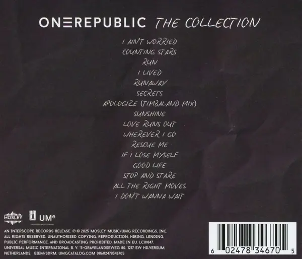 The Collection | One Republic