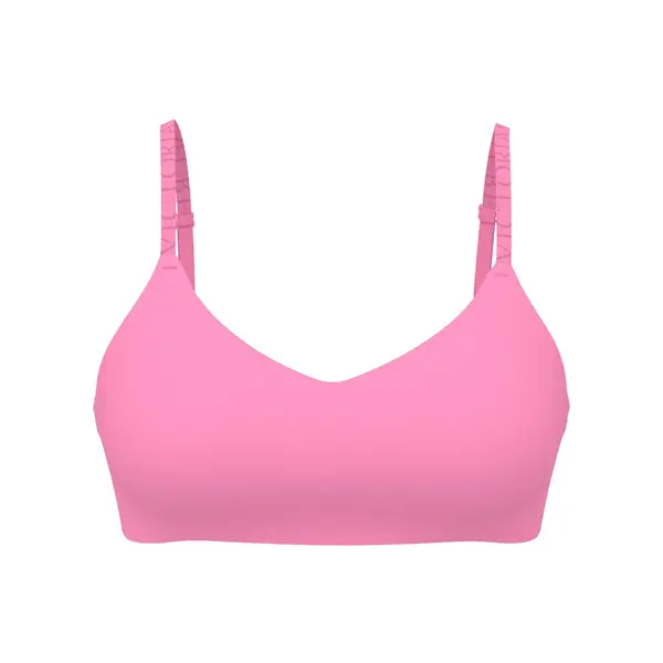 The coolbra™ lightly lined wireless plunge bralette - pink sugar S