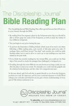 The Discipleship Journal Bible Reading Plan 25-Pack, Paperback/Discipleship Journal
