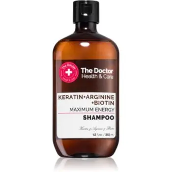 The Doctor Keratin + Arginine + Biotin Maximum Energy Sampon cu keratina pentru intarire si stralucire