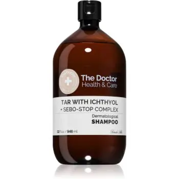 The Doctor Tar with Ichthyol + Sebo-Stop Complex șampon pentru dermatită seboreică și cazuri severe de mătreață