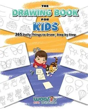 The Drawing Book for Kids: 365 Daily Things to Draw, Step by Step (Art for Kids, Cartoon Drawing), Paperback/***