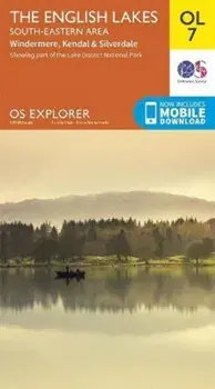 The English Lakes South-Eastern Area. Windermere, Kendal & Silverdale, Sheet Map/***