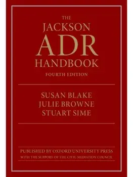 The Jackson ADR Handbook. 4 Revised edition, Paperback/***