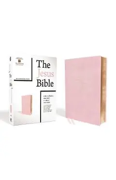 The Jesus Bible, NIV Edition, Imitation Leather, Pink - Passion