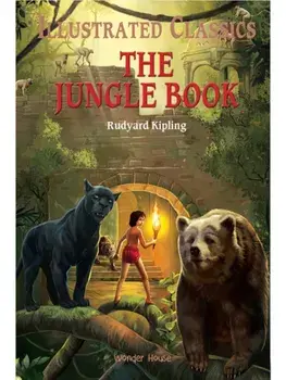 The Jungle Book: Illustrated Children Classics. English Novel With Review Questions, Hardback/***
