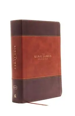 The King James Study Bible, Imitation Leather, Brown, Indexed, Full-Color Edition - Thomas Nelson