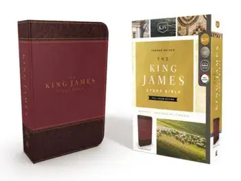 The King James Study Bible, Imitation Leather, Burgundy, Full-Color Edition, Hardcover/Thomas Nelson