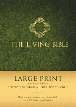 The Living Bible Large Print Red Letter Edition, Hardcover/Tyndale