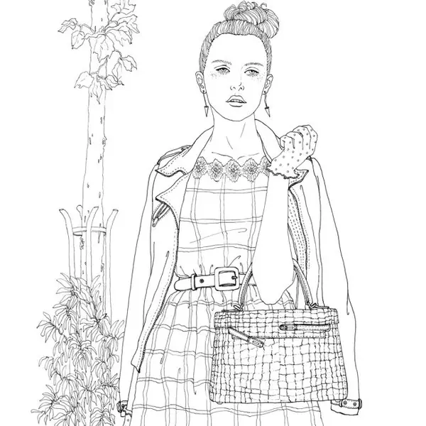 The Look - An Around The World Fashion - Coloring Book | Suwa
