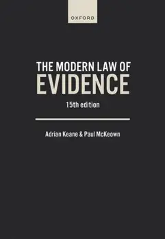 The Modern Law of Evidence. 15 Revised edition, Paperback/***