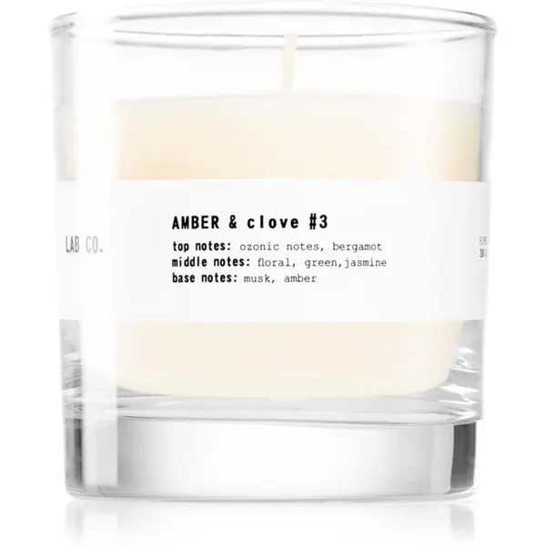The Olphactory Lab Co. Amber & Clove lumânare parfumată 200 g