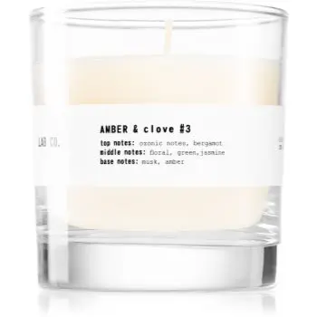 The Olphactory Lab Co. Amber & Clove lumânare parfumată