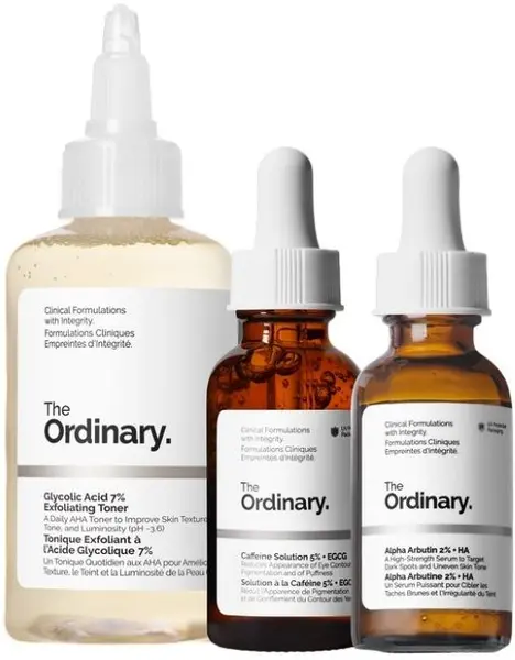 The Ordinary Set - Toner, ser facial și ser pentru ochi, 100 + 2 х 30 ml