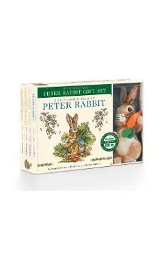 The Peter Rabbit Deluxe Plush Gift Set: The Classic Edition Board Book + Plush Stuffed Animal Toy Rabbit Gift Set - Beatrix Potter