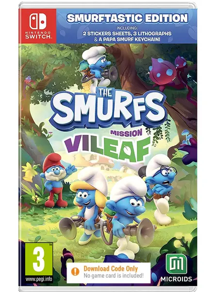 The Smurfs Mission Vileaf Smurftastic Edition (code In A Box) Nintendo Switch|PlayStation 4|Xbox Series S/X|PlayStation 5|PC|Xbox One