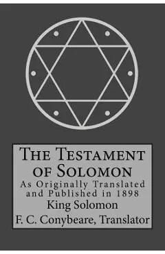 The Testament of Solomon - Frederick Cornwallis Conybeare