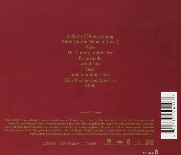 The Unforgettable Fire | U2