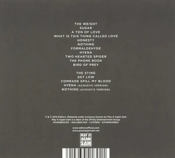 The Weight Of Your Love (Special Edition) | Editors