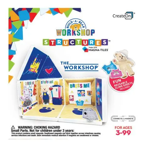 The Workshop, set cu autocolante, Magna-Tiles Structures