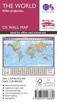 The World Miller Projection. February 2016 ed, Sheet Map/Ordnance Survey