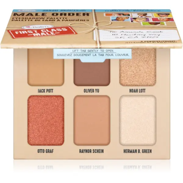 theBalm Male Order® First Class Male paletă cu farduri de ochi 13,2 g