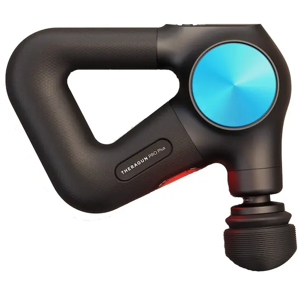 Therabody Dispozitiv de masaj Therabody Theragun Pro Plus, 5 atasamente, senzor biometric, terapie cu LED, Negru