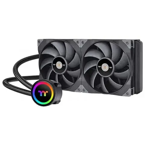Thermaltake Cooler CPU Thermaltake TOUGHLIQUID 280 AIO, iluminare ARGB, racire cu lichid, 2x140mm, Negru