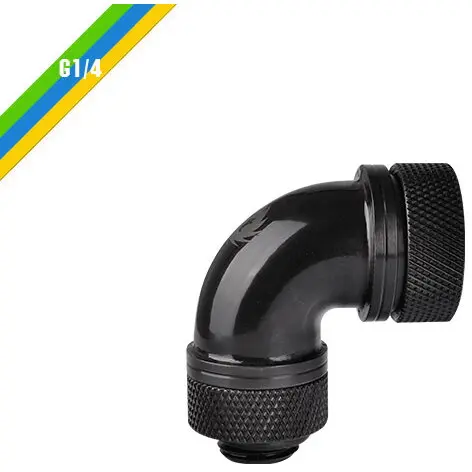 Thermaltake Thermaltake Pacific G1 / 4 PETG Tube 90 ° 16mm OD black