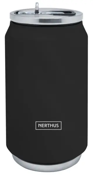 Thermos Nerthus - Canistră, negru, 330 ml