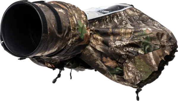 Think Tank Rain Cover I RealTree APX Camo (EYEPIECE REQUIRED) I Hydrophobia DM 300-600 V3