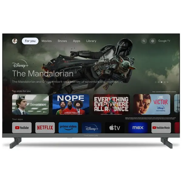 Thomson Televizor Thomson 65QG4S14, 65, 163 cm, QLED, 4K UHD, Smart TV, WiFi, Bluetooth, 144Hz, Negru