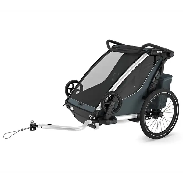 Thule Carucior multisport double Thule Chariot Cross 2, Gri Ardezie