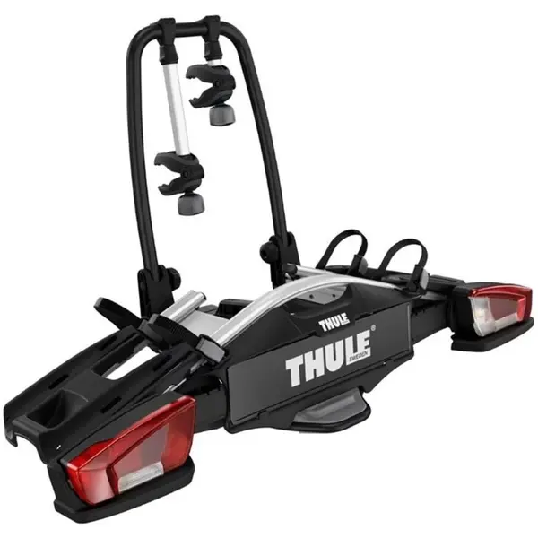 Thule Suport pentru 2 biciclete, Thule VeloCompact 924003, cu prindere pe carligul de remorcare, 13 pini, Negru