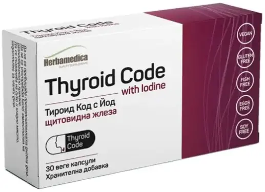 Thyroid Code with Iodine, 30 capsule, Herbamedica