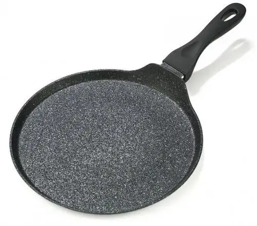 Tigaie aluminiu Heinner HR-BET-ROCA28, pentru clatite, 28 x 1.5 cm (Negru)
