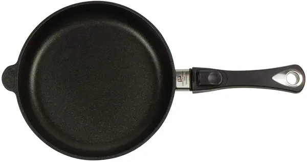 Tigaie AMT - Gastroguss, 28 cm, negru, cu maner mobil