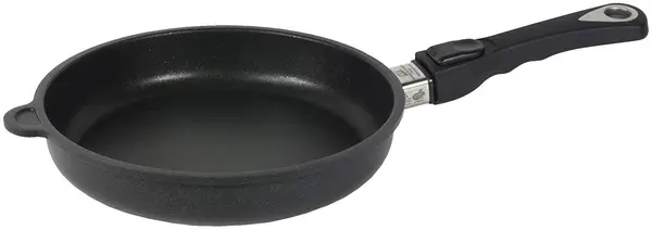 Tigaie cu maner mobil AMT - Gastroguss, 26 cm, negru