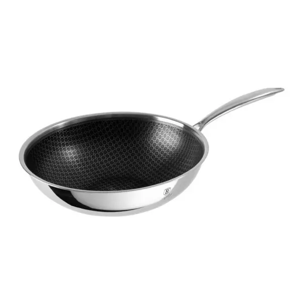 Tigaie inox wok antiaderenta 28 cm Eternal Collection Berlinger Haus BH 8507
