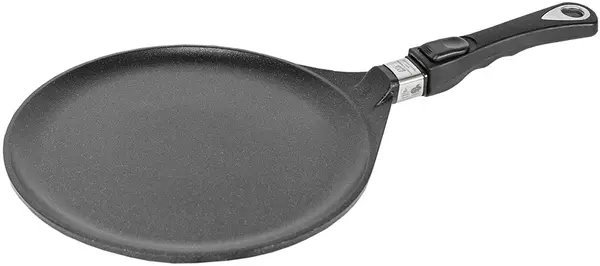 Tigaie pentru clătite AMT - Gastroguss, 28 х 1 cm, negru
