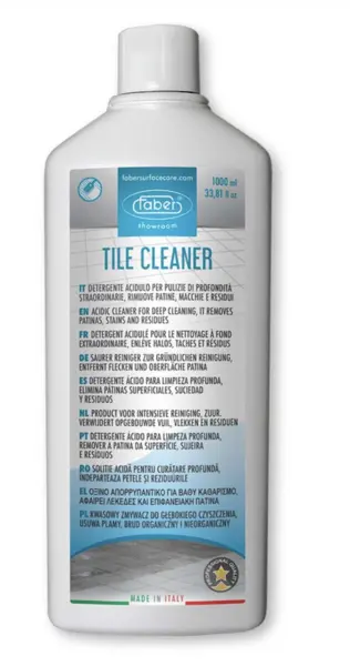Tile Cleaner, Solutie acida profesionala pentru curatarea intensa a placilor ceramice si pietrei, 1 L, Faber