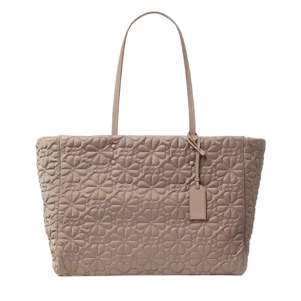 Tilly quilted large tote bag city scape
