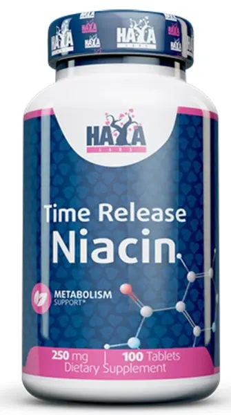 Time Release Niacin, 250 mg, 100 tablete, Haya Labs