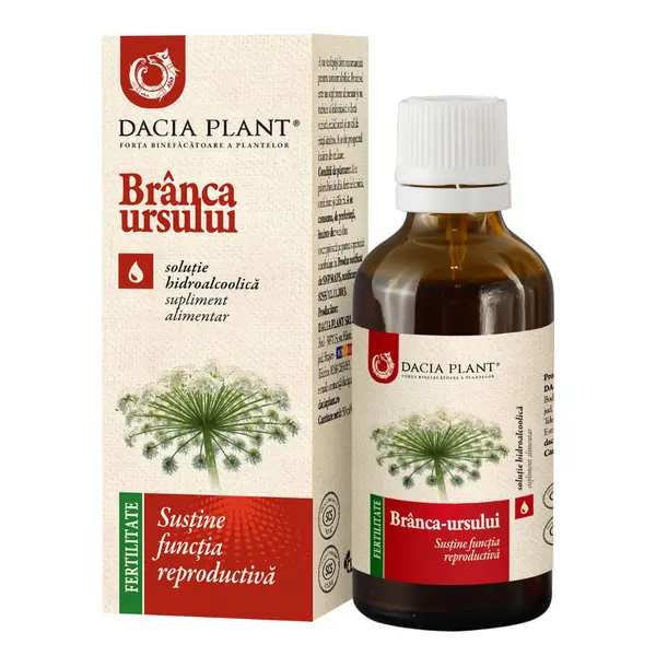 Tinctură Brânca Ursului, 50 ml, Dacia Plant
