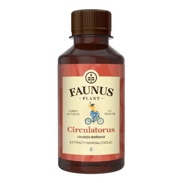 Tinctura Circulatorus pentru circulatia venoasa si confortul picioarelor, 200 ml, Faunus Plant